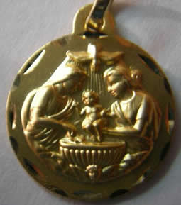 medalla bautizo